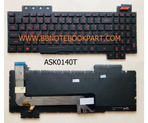 Asus Keyboard คีย์บอร์ด  FX503 FX503 FX503V FX503VM FX503VD FX63 FX63V FX63V  ภาษาไทย อังกฤษ   รบกวนแกะเทียบสายแพก่อนสั่งซื้อนะครับ